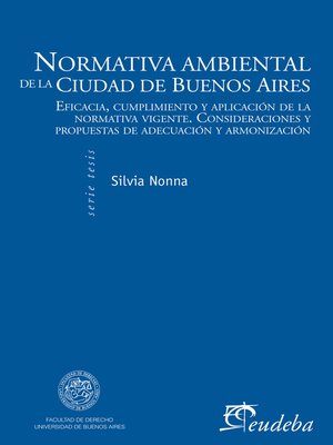 cover image of Normativa ambiental de la Ciudad de Buenos Aires